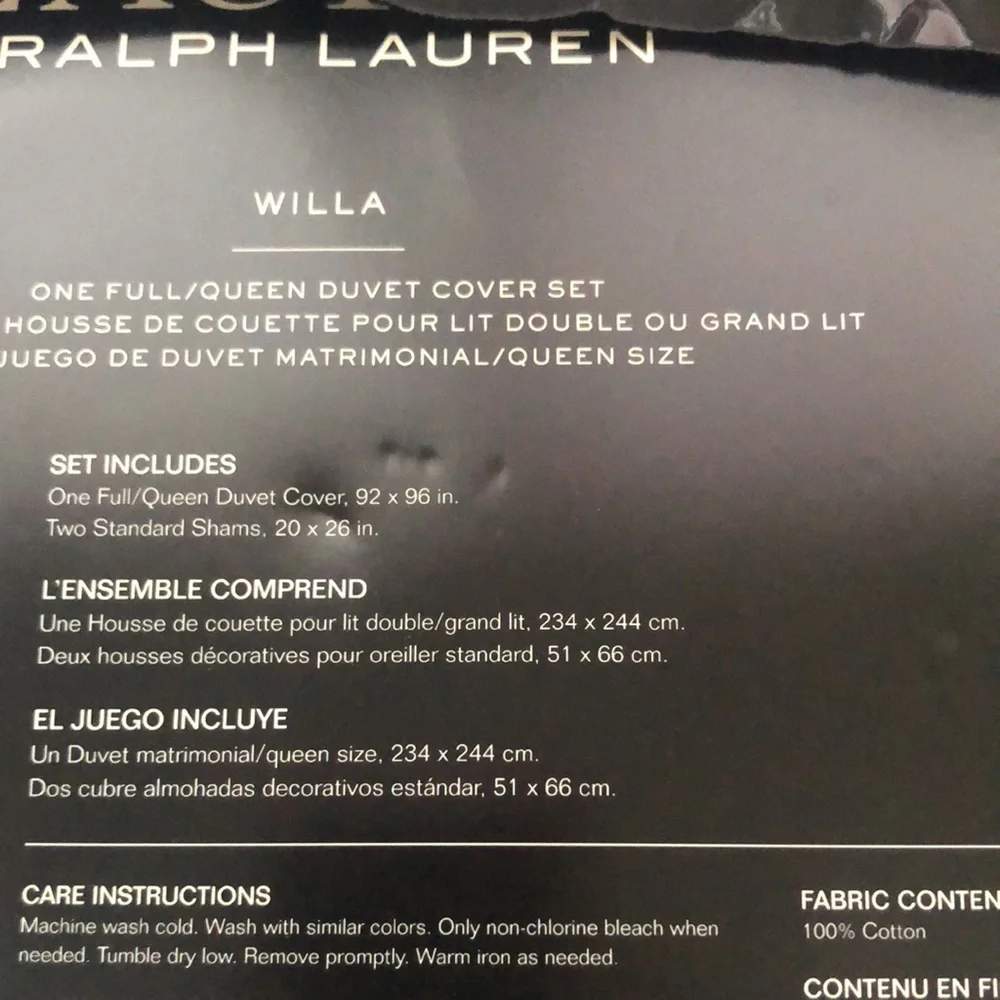 Lauren “Willa” Duvet Set